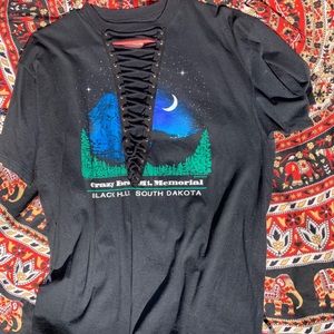 Vintage South Dakota lace up T-shirt